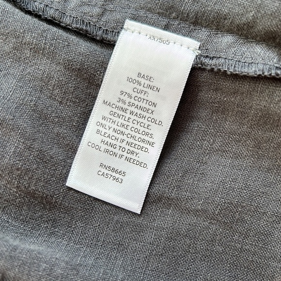 Caslon Linen jogger pants, women’s size Large, dark gray. Never worn. - Picture 8 of 8